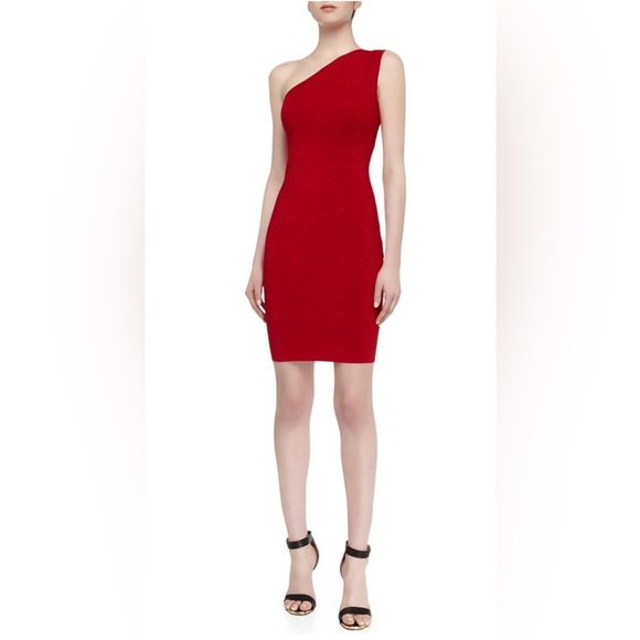 LAUNDRY NWT One Shoulder Bodycon Bandage Dress, XS - Picture 2 of 9